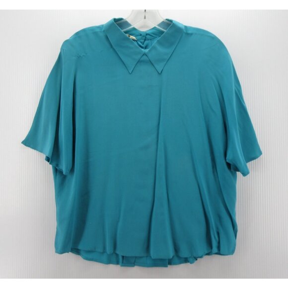 Fenn Wright Manson Tops - VINTAGE Fenn Wright & Manson Top Medium Large Silk Blouse Cropped *